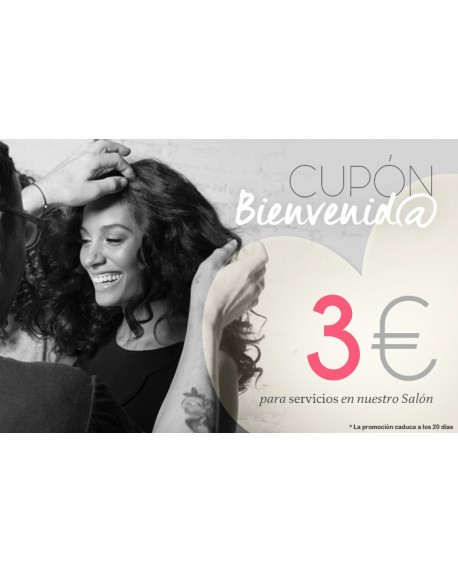 CUPÓN 3€ SERVICIO EN SALÓN