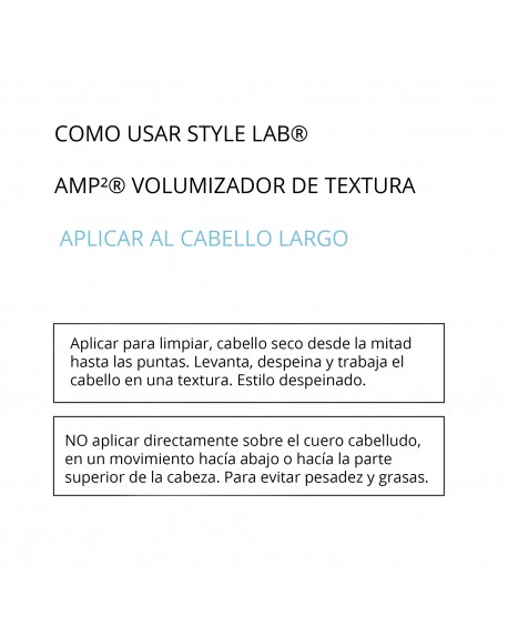 AMP^2 INSTANT TEXTURE VOLUMIZER